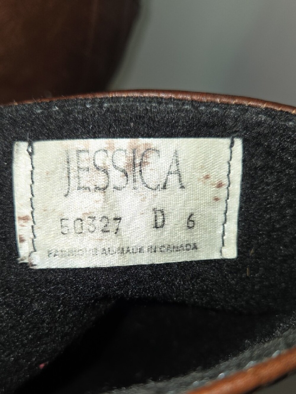 Jessica Knee-High Leather Boots Brown Riding Style Low Heel Women's Size 6 - Picture 4 of 11